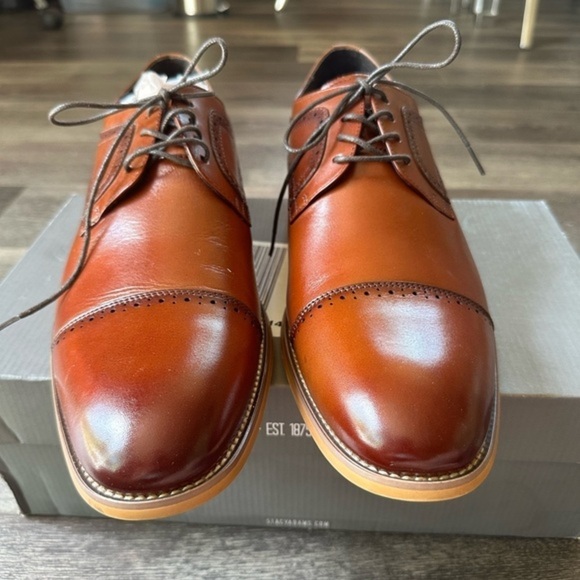 Stacy Adams Other - Stacy Adams lace up round toe men’s shoes cognac 13M